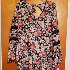 Floral tunic dress
